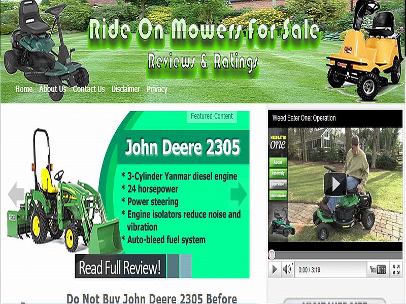 Ride On Mowers For Sale