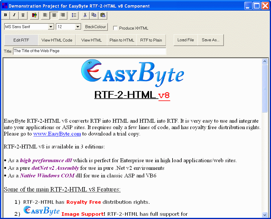RTF-2-HTML v5