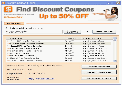 Discount Coupon Finder