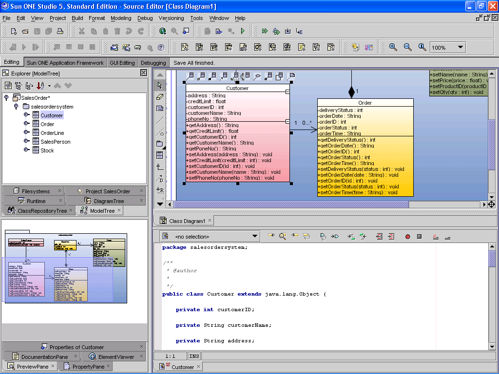 SDE for Sun ONE (ME) for Windows 3.0 Modele