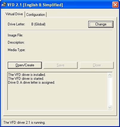 Simplified Virtual Floppy Drive (VFD)
