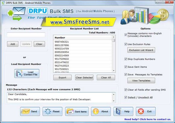 SMS Application for Android