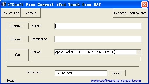 STCsoft Free Convert iPod Touch from DAT