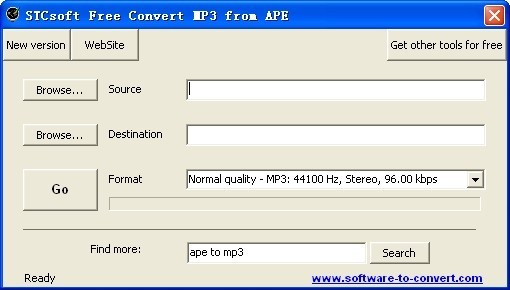 STCsoft Free Convert MP3 from APE