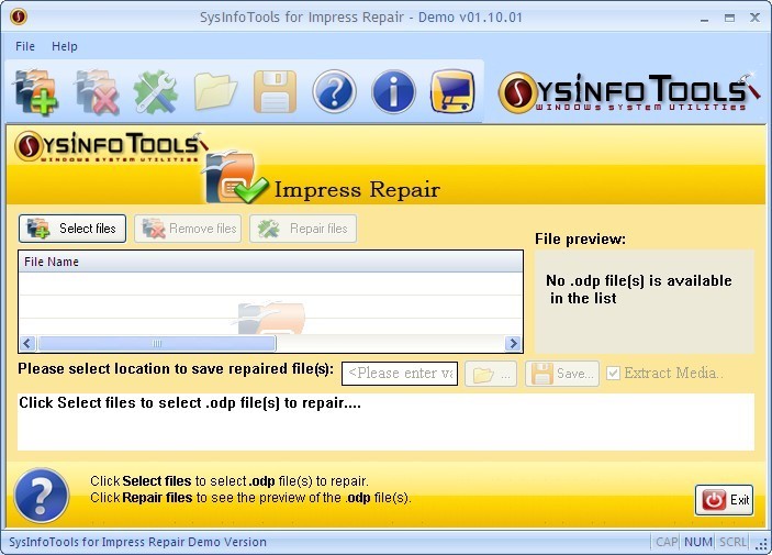 SysInfoTools Impress Repair