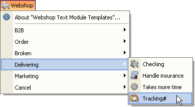 Templates for the Webshop Helpdesk