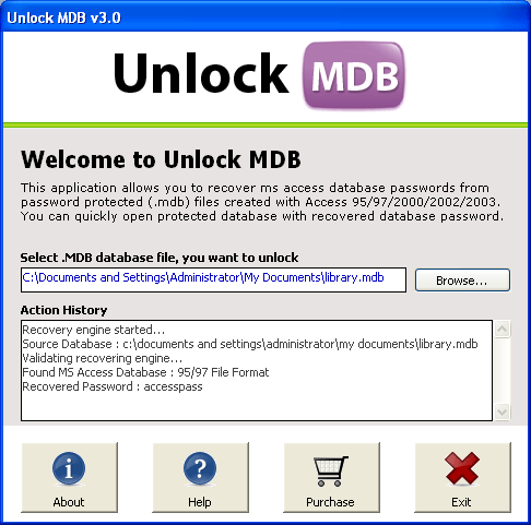 Unlock MDB Security