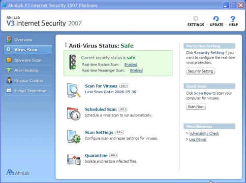 V3 Internet Security 2007 Platinum ver.2008TS