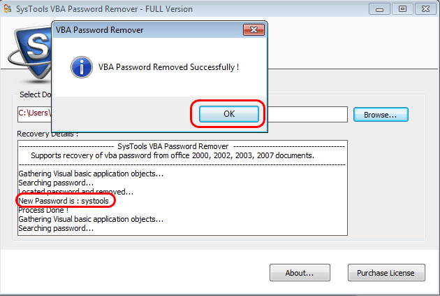 VBA Project Password Recovery