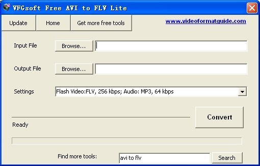 VFGsoft Free AVI to FLV Lite