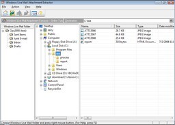 Windows Live Mail Attachment Extractor