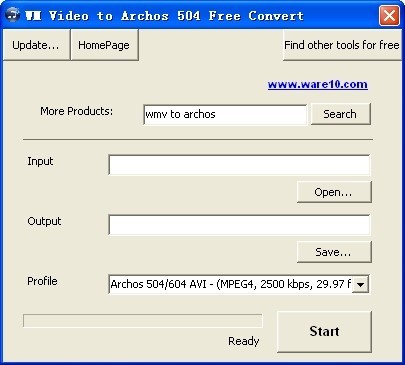 WM Video to Archos 504 Free Convert