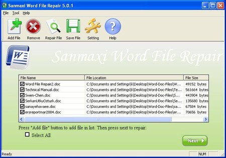 Word File Recovery Program