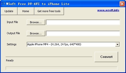 WSoft Free DV-AVI to iPhone Lite