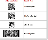Screenshot of 2D Universal Barcode Font and Encoder