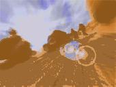 Screenshot of 3D Canyon Flight Screensaver