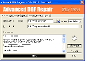 Screenshot of Advanced DBF Repair