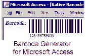 Screenshot of Barcode Generator for Microsoft Access