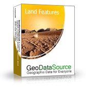 Screenshot of GeoDataSource World Land Features Database (Gold Edition)