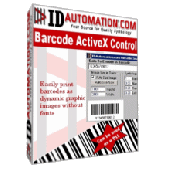 Screenshot of IDAutomation Barcode ActiveX Control