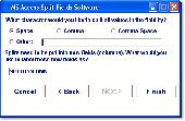 Screenshot of MS Access Split Fields Software