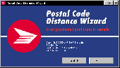 Postal Code Distance Wizard Screenshot