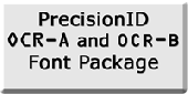 PrecisionID OCR-A and OCR-B Fonts Screenshot