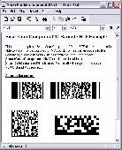 Screenshot of SmartCodeComponent2D Barcode