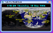 Screenshot of Tech-Pro World Clock