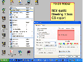 Screenshot of TurboNote+ desktop sticky notes