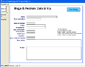 Screenshot of Beta Program Bug & Feature Database
