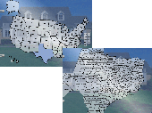 Screenshot of U.S. Map in Flash
