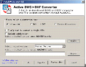 Screenshot of DXF to DWG Converter