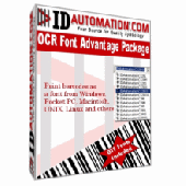 IDAutomation OCR-A and OCR-B Font Advantage Package Screenshot