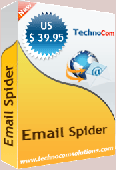 Screenshot of Email Spider
