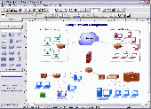 Screenshot of LanFlow Net Diagrammer