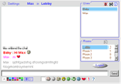 Screenshot of Morevil Web Chat