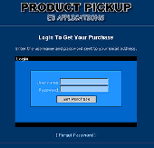 Product Pickup ASP Code Screenshot