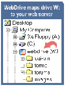 Screenshot of WebDrive