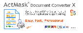 Screenshot of ActMask Document Converter X