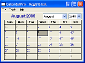 Screenshot of CalendarPro