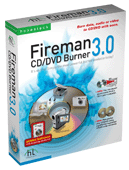 Screenshot of honestech Fireman CD/DVD Burner