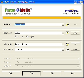 Screenshot of Parse-O-Matic