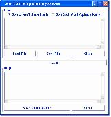Screenshot of Sort Text Lists Alphabetically Software