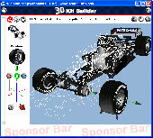 Screenshot of 3D Kit Builder (BMW Sauber F1.07)