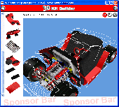 Screenshot of 3D Kit Builder (Concept Car - X350)