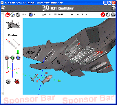 Screenshot of 3D Kit Builder (F22 Raptor)
