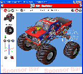 Screenshot of 3D Kit Builder (Monster Truck)