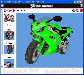 Screenshot of 3D Kit Builder (Motorbike)
