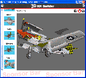 Screenshot of 3D Kit Builder (P51 Mustang)